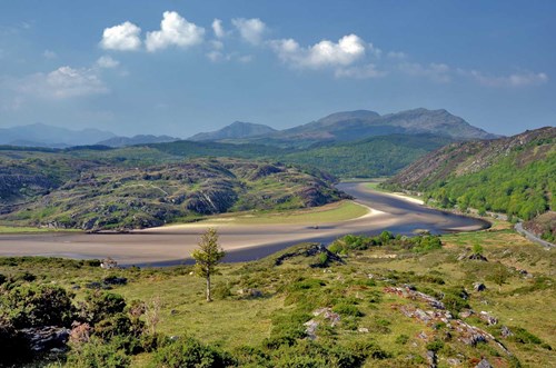 view of the afon dwyryd estuary