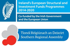 Logo for cofunding from Irish Government and European Union. Logo gydcyllido Llywodraeth Iwerddon a'r Undeb Ewropeaidd